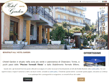 Tablet Screenshot of hotelgardenchianciano.it
